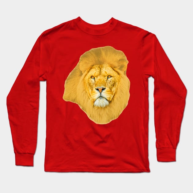 Magnificent Lion Long Sleeve T-Shirt by dalyndigaital2@gmail.com